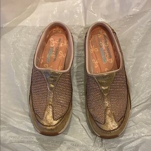 Skechers Glittering Gold Slip-Ons